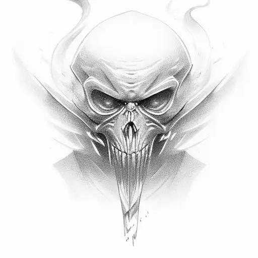 realistic stormlight skeeve tattoo design idea