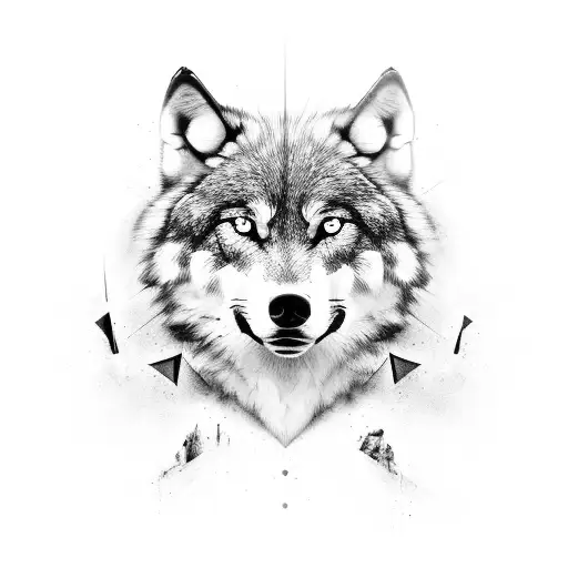 Sigma titanium wolf tattoo design idea