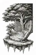 narnia stone table tattoo design idea