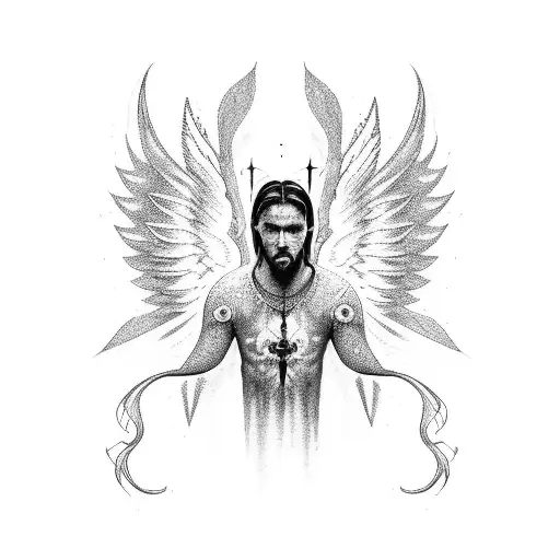 Angel Gabriel  tattoo design idea