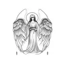 Angel Gabriel  tattoo design idea