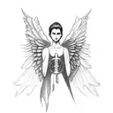 Angel Gabriel  tattoo design idea