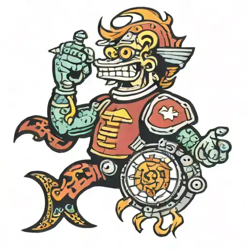 futurama tattoo design idea