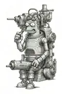 futurama characters tattoo design idea