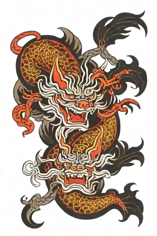 Irezumi inspired tattoo tattoo design idea