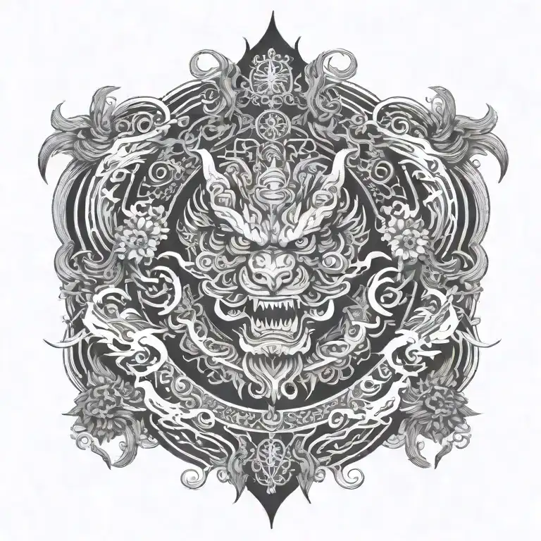 Full back tattoo tattoo design idea