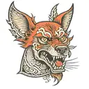 hell hound tattoo design idea