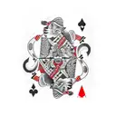 BlackJack Playing cards tattoo design idea