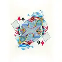 BlackJack Playing cards tattoo design idea