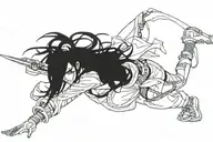 Yoruichi Shihon from the anime Bleach tattoo design idea