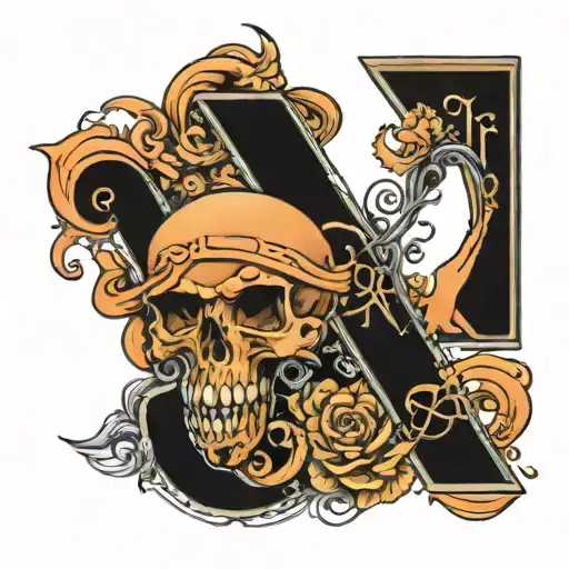 letter fuck cancer tattoo design idea