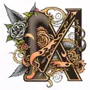 letter fuck cancer tattoo design idea