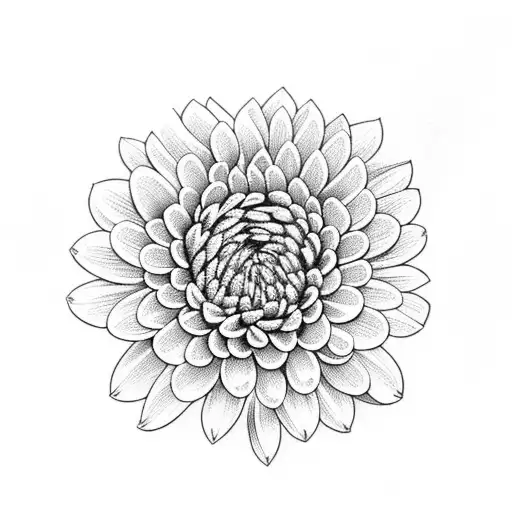 pinky promise fingers and chrysanthemums tattoo design idea