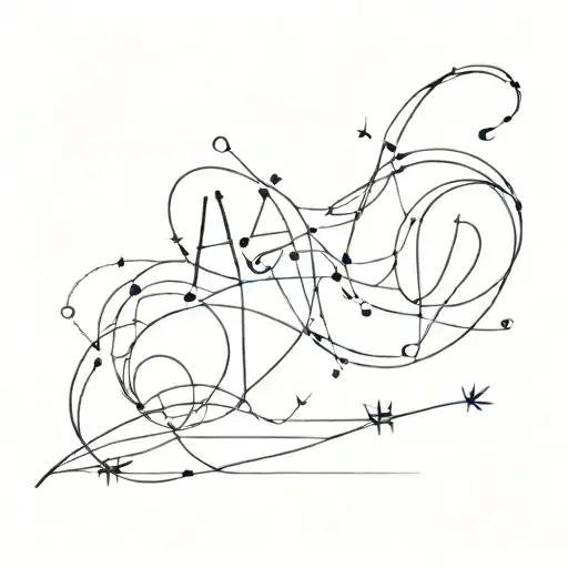 note, life line tattoo design idea