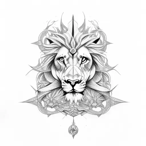 Dragon, Jesus Cristo, universo, lion tattoo design idea