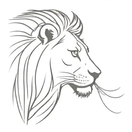 butterfly half lion of Judah tattoo design idea