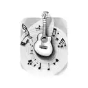 music note with a guitar  tattoo design idea