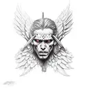 archangel kill devil tattoo design idea
