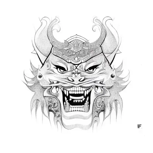 Mix of a Barong and Kalimata tattoo design idea