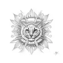 sunbeam tattoo design idea