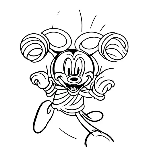 Mickey mouse tattoo design idea
