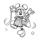 Mickey mouse tattoo design idea