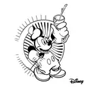 Mickey mouse tattoo design idea