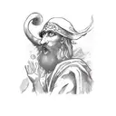 tarot Cards, the fool on hos Journey tattoo design idea