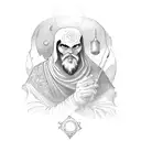 tarot Cards, the fool on hos Journey tattoo design idea