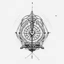 paragliding tattoo design idea