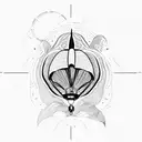 paragliding tattoo design idea