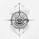 paragliding tattoo design idea