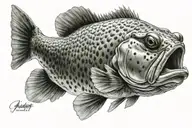 Murray cod fish tattoo design idea