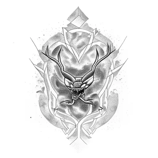 Thunderous viper blood tattoo design idea
