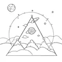 BTS and astronomy  tattoo design idea
