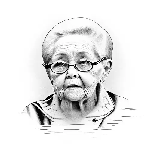 grandparents with me tattoo design idea