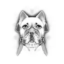 dog as hitler tattoo design idea