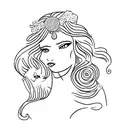 Aphrodite tattoo design idea
