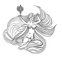 Aphrodite tattoo design idea