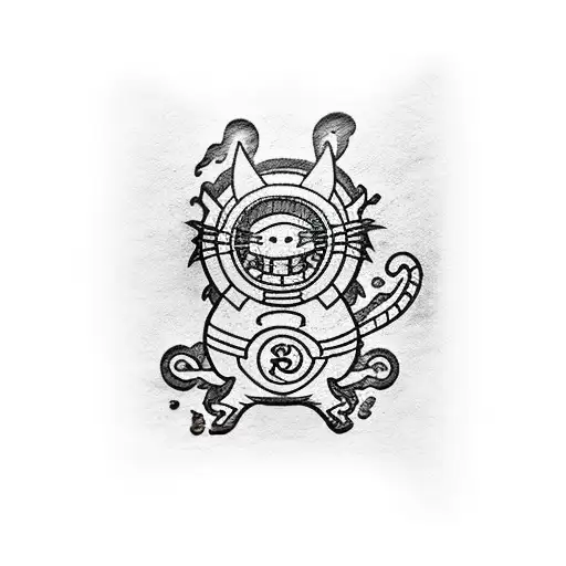 One piece naruto doraemon manga tattoo design idea