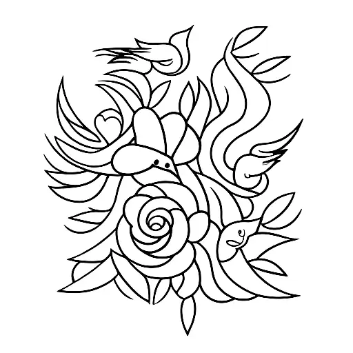 doves tattoo design idea