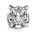 hunting tiger tattoo design idea