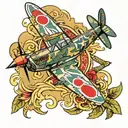 ww2 spitfire plane soldiers medieval knights tattoo design idea