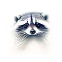 raccoon cowboy  tattoo design idea