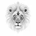 lion tattoo on chest tattoo design idea