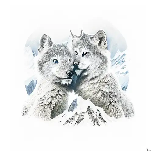 name of my kids "Loïs" "Malo" "Eliott" in mont blanc skyline tattoo design idea