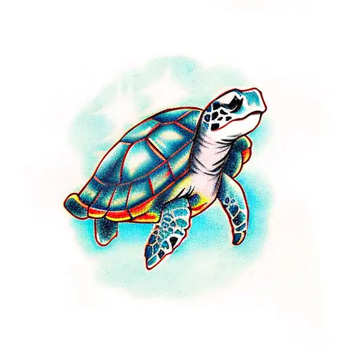 turtle and the Little Dipper  tattoo design idea