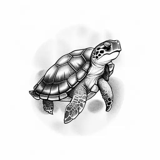 turtle and the Little Dipper  tattoo design idea