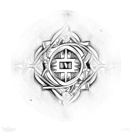 back lines tattoo design idea