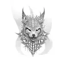 Spikes tattoo design idea